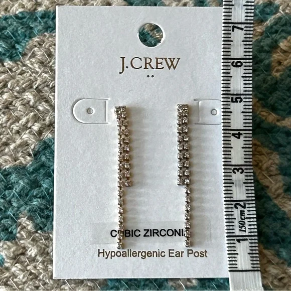🌸J. Crew Dainty Tennis Drop Earrings - Picture 6 of 6